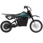 Razor - MX650 Dirt Rocket Off-Road Motocross Electric Ride-On Bike w/ 10 miles Max Operating Range and 17 mph Max Speed - Black/Teal - Image 2