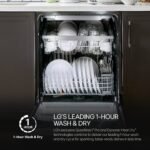 LG - 24" Top Control Smart Built-in Stainless Steel Tub Dishwasher with 3rd Rack, QuadWash Pro and 46dB - Stainless Steel - Image 5
