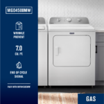 Maytag 7.0 Cu. Ft. Gas Dryer Wrinkle Prevent White from Kings Outlet