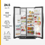 Whirlpool - 36-inch Wide Side-by-Side Refrigerator - 25 cu. ft. - Black - Image 4