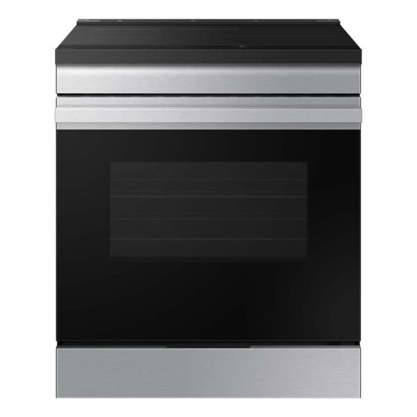 Samsung Bespoke 6.3 Cu. Ft. Slide-In Electric Induction Range Air Fry Stainless Steel from Kings Outlet