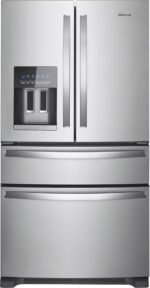 Whirlpool - 25 Cu. Ft. Wide French Door Bottom Mount Refrigerator with Two-Tier Freezer Storage - Stainless Steel