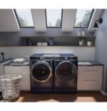 GE - 7" RightHeight Riser - Laundry Pedestal for Select Washers and Dryers - Sapphire Blue - Image 4