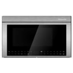 KitchenAid - 1.1 Cu. Ft. Convection Flush Built-In Over-the-Range Microwave with Air Fry Mode - Stainless Steel