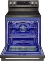 LG - 6.3 Cu. Ft. Freestanding Electric True Convection Smart Range with Air Fry and Premium Handle - Black Stainless Steel - Image 7