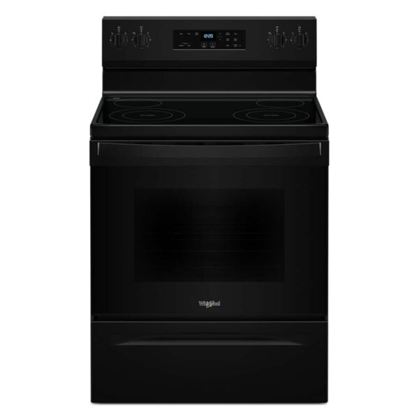 Whirlpool 5.3 Cu. Ft. Freestanding Electric Range No Preheat Mode Black from Kings Outlet