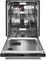 KitchenAid - 24" Top Control Built-In Stainless Steel Tub Dishwasher with 3rd Rack, 360 Max Jets, 44 dBA - Stainless Steel - Image 2