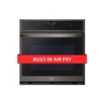 LG - 30" Smart Built-In Single Electric Convection Wall Oven with Air Fry - Black Stainless Steel - Image 5