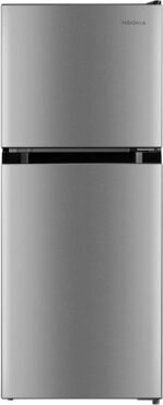 Insignia 4.5 Cu. Ft. Mini Fridge Top Freezer ENERGY STAR Certification Stainless Steel Look from Kings Outlet
