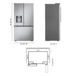 LG Counter-Depth MAX 23.7 Cu. Ft. French Door Smart Refrigerator Zero Clearance Stainless Steel from Kings Outlet