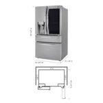 LG 22.5 Cu. Ft. 4-Door French Door-in-Door Counter-Depth Smart Refrigerator Craft Ice Stainless Steel from Kings Outlet