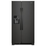 Whirlpool - 36-inch Wide Side-by-Side Refrigerator - 25 cu. ft. - Black