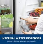 GE - 24.7 Cu. Ft. French Door Refrigerator with Internal Water Dispenser - Slate - Image 6