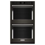 KitchenAid - 30" Built-In Electric Convection Double Wall Oven with Air Fry Mode - Black Stainless Steel