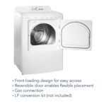 Insignia - 6.7 Cu. Ft. Gas Dryer with Sensor Dry - White - Image 3