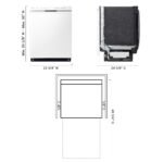 LG 24" Front Control Built-In Stainless Steel Tub Dishwasher 3rd Rack QuadWash 48dba White from Kings Outlet