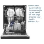 Insignia 24" Front Control Built-In Dishwasher Sensor Wash Stainless Steel Tub 51 dBA ENERGY from Kings Outlet