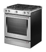 KitchenAid - 6.5 Cu. Ft. Self-Cleaning Slide-In Gas Convection Range - Stainless Steel - Image 3