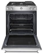 KitchenAid - 6.5 Cu. Ft. Self-Cleaning Slide-In Gas Convection Range - Stainless Steel - Image 4
