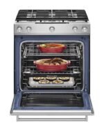 KitchenAid - 6.5 Cu. Ft. Self-Cleaning Slide-In Gas Convection Range - Stainless Steel - Image 5