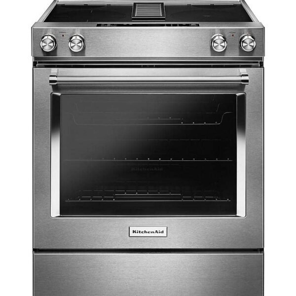 KitchenAid 6.4 Cu. Ft. Self-Cleaning Slide-In Electric Convection Range Stainless Steel from Kings Outlet
