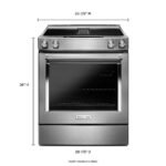 KitchenAid - 6.4 Cu. Ft. Self-Cleaning Slide-In Electric Convection Range - Stainless Steel - Image 2