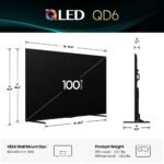 Hisense - 100" Class QD6 Series Hi-QLED 4K UHD HDR Smart Fire TV (2025) - Image 3