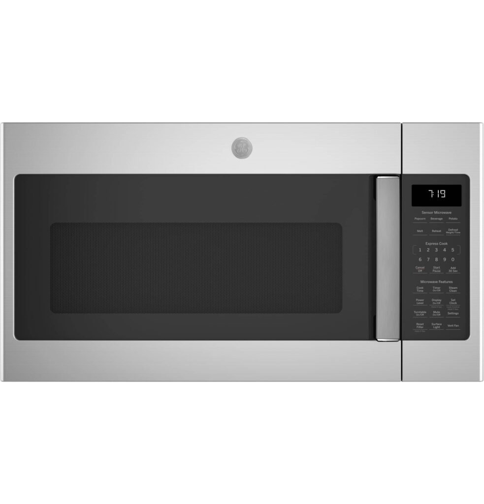 GE 1.9 Cu. Ft. Over-the-Range Microwave Sensor Cooking Steam Cleaning Stainless Steel from Kings Outlet