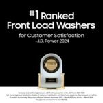 Samsung - 2.5 Cu. Ft. High-Efficiency Stackable Smart Front Load Washer with Steam and AI Smart Dial - White - Image 3