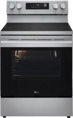 LG - 6.3 Cu. Ft. Freestanding Electric True Convection Smart Range with Air Fry and UltraHeat Element - Stainless Steel