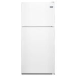 Maytag - 18 Cu. Ft. Wide Top Freezer Refrigerator with PowerCold Feature and BrightSeries LED Lighting - White