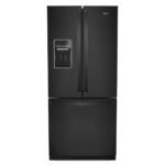Whirlpool - 20 Cu. Ft. Wide French Door Refrigerator - Black