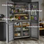 KitchenAid - 19.4 Cu. Ft. Bottom-Freezer 4-Door French Door Refrigerator - PrintShield Stainless Finish - Image 5
