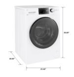 GE - 2.4 Cu. Ft. High Efficiency Stackable Front Load Washer with Steam and Sanitize - White - Image 3