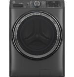 GE - 5.0 Cu. Ft. Stackable Smart Front Load Washer with Steam, SmartDispense and Odorblock Ultra Fresh Vent System - Carbon Graphite