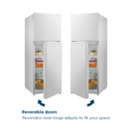 Insignia - 10.1 Cu. Ft. Top-Freezer Refrigerator with Reversible Door and ENERGY STAR Certification - White - Image 5