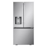 LG - Standard Depth MAX 24.5 Cu. Ft. Smart French Door Refrigerator with Dual Ice - Stainless Steel