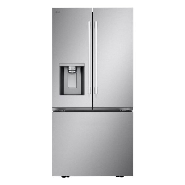 LG Standard Depth MAX 24.5 Cu. Ft. Smart French Door Refrigerator Dual Ice Stainless from Kings Outlet