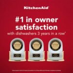 KitchenAid 24" Top Control Built-In Stainless Steel Tub Dishwasher 3rd Rack FreeFlex 44 dBA from Kings Outlet