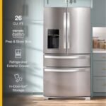 Whirlpool 26 Cu. Ft. Wide 4 Door Refrigerator Prep Store Bins Stainless Steel from Kings Outlet