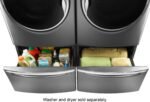 Maytag - Washer/Dryer Laundry Pedestal with Storage Drawer - Metallic Slate - Image 3