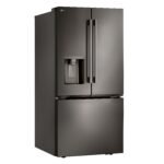 LG Standard-Depth MAX 24.5 Cu. Ft. Smart French Door Refrigerator Dual Ice Black Stainless from Kings Outlet