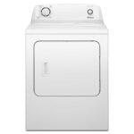 Amana - 6.5 Cu. Ft. Electric Dryer with Automatic Dryness Control - White