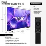 Samsung - 75" Class U8000F Series Crystal UHD 4K Smart Tizen TV (2025) - Image 6