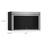 KitchenAid - 1.1 Cu. Ft. Convection Flush Built-In Over-the-Range Microwave with Air Fry Mode - Stainless Steel - Image 3