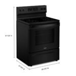 Whirlpool - 5.3 Cu. Ft. Freestanding Electric Range with No Preheat Mode - Black - Image 3
