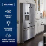 Maytag 25 Cu. Ft. 36 Inch Wide French Door Refrigerator PowerCold Feature Stainless Steel from Kings Outlet