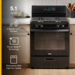 Whirlpool - 5.1 Cu. Ft. Freestanding Gas Range with Broiler Drawer - Black - Image 4
