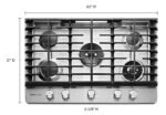 KitchenAid - 30" Built-In Gas Cooktop - Stainless Steel - Image 2