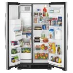 Amana - 21.4 Cu. Ft. Side-by-Side Refrigerator - Stainless Steel - Image 3